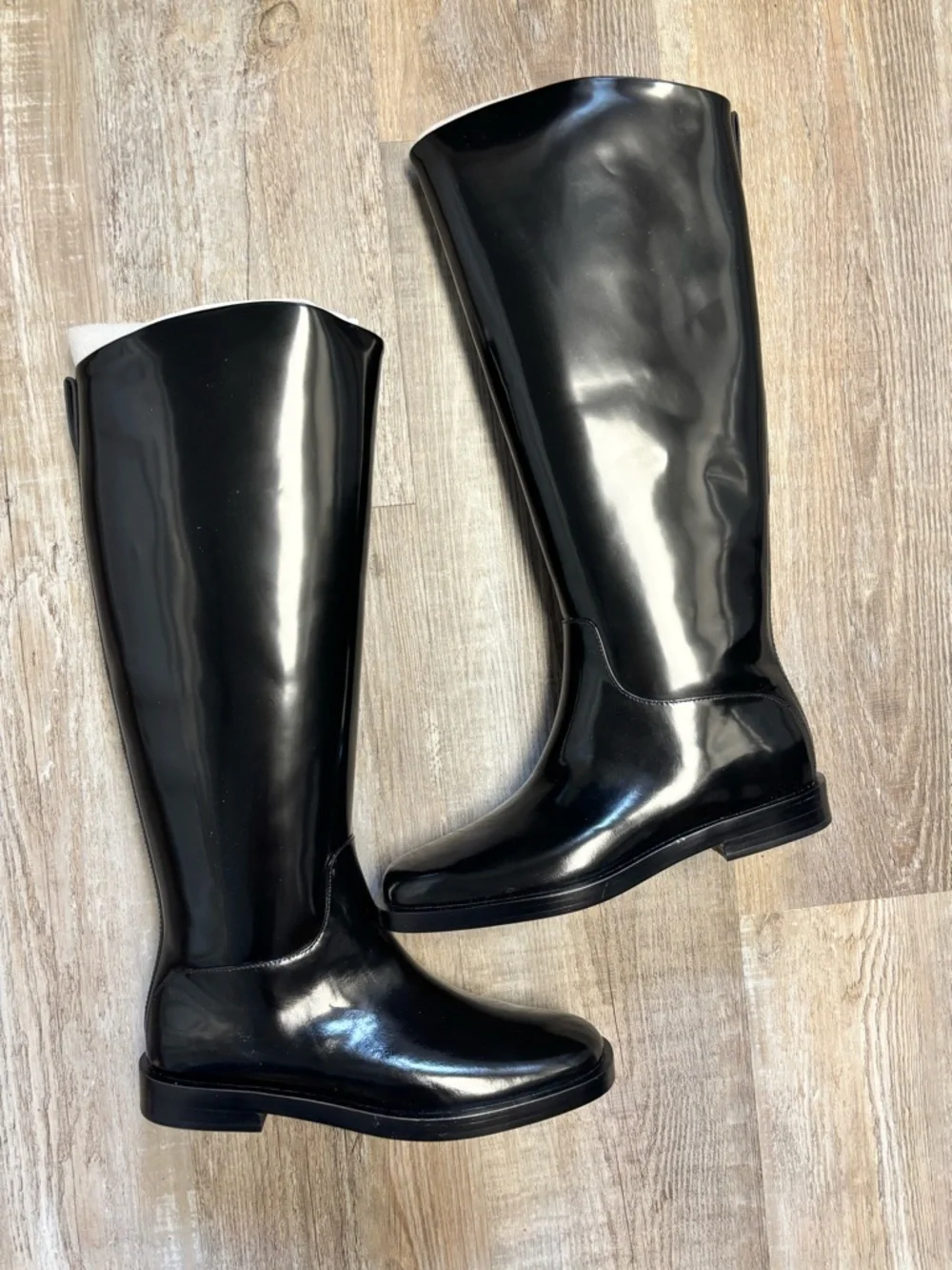 NEW Everlane Fall Classic The Riding Boot Black Patent